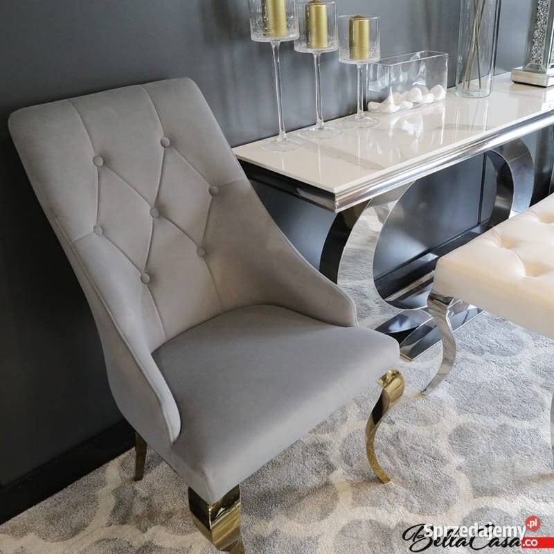 Krzesła glamour William Gold Złote RÓŻNE KOLORY Warszawa