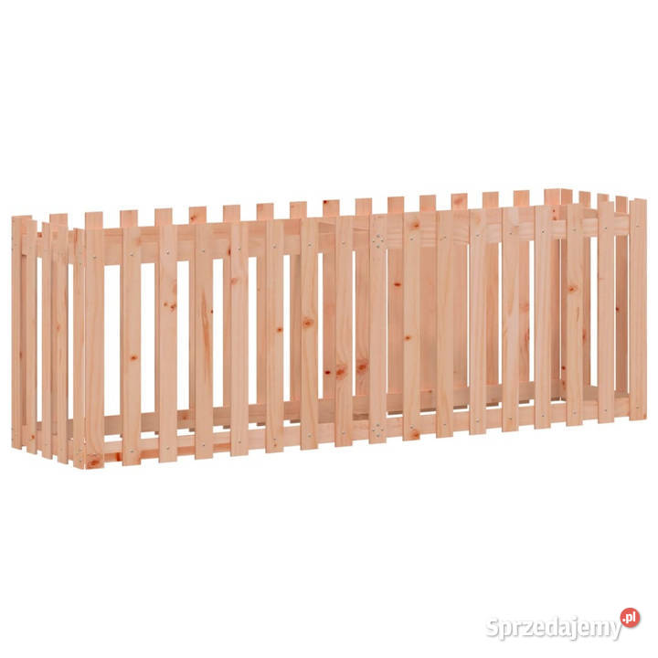 Rabata ogrodowa z płotkiem 200x50x70 drewno Pozostałe Warszawa sprzedam
