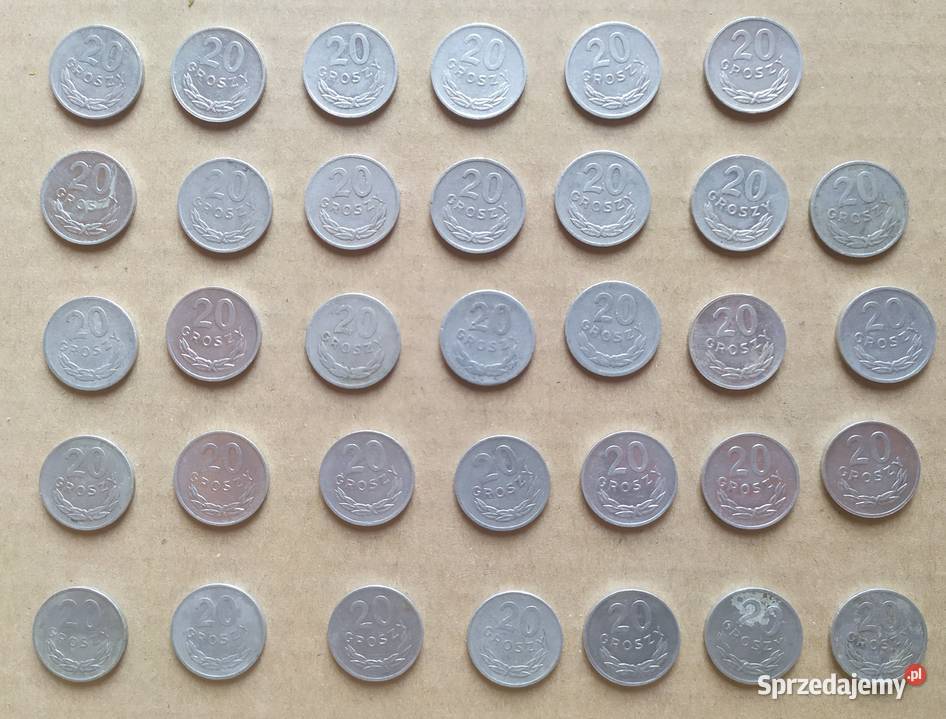 20 gr x 29 sztuk aluminium PRL 4985 OBIEGÓWKI Łódź
