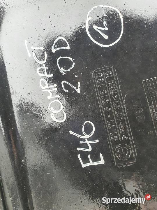 BMW E46 PŁYTA POD SILNIK osłona 8218120 ORYGINAŁ Silniki i osprzęt Janów