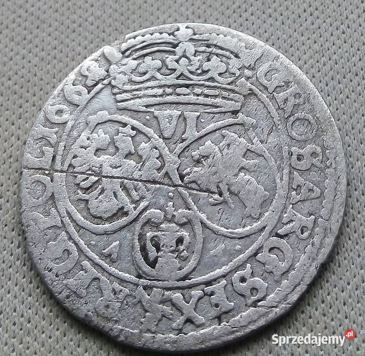 POLSKA6 GROSZY1662 r SREBRO AT JAN KAZIMIERZ mazowieckie Legionowo