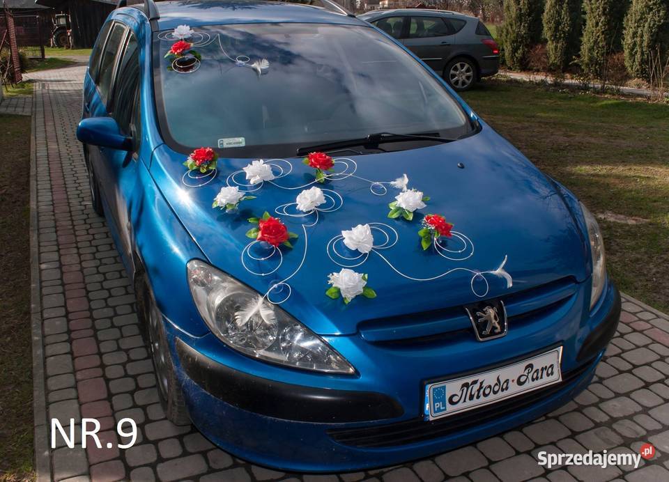 Ozdoba samochodu dekoracja ślub wesele 009 Kraków