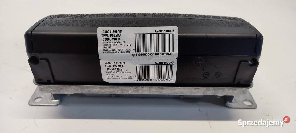 MERCEDES SL R230 PODUSZKA AIRBAG PASAŻERA