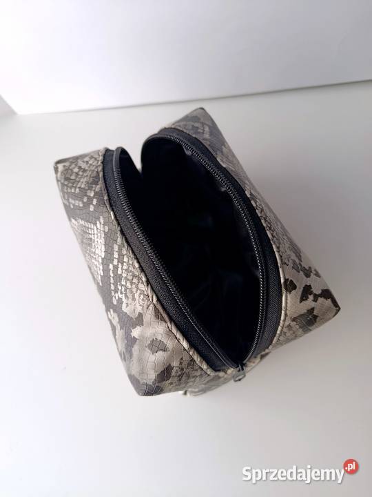 Kosmetyczka skorzana średnia wzór skóry węża wielkopolskie Konin
