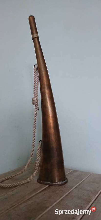 Stary róg sygnalowy blaszane Kraków