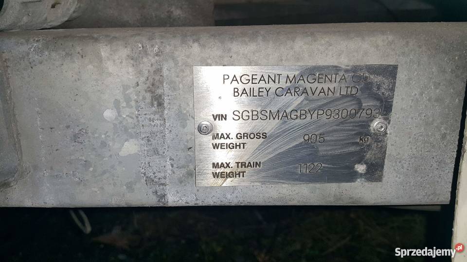 Przyczepa kempingowa Pageant Kopice