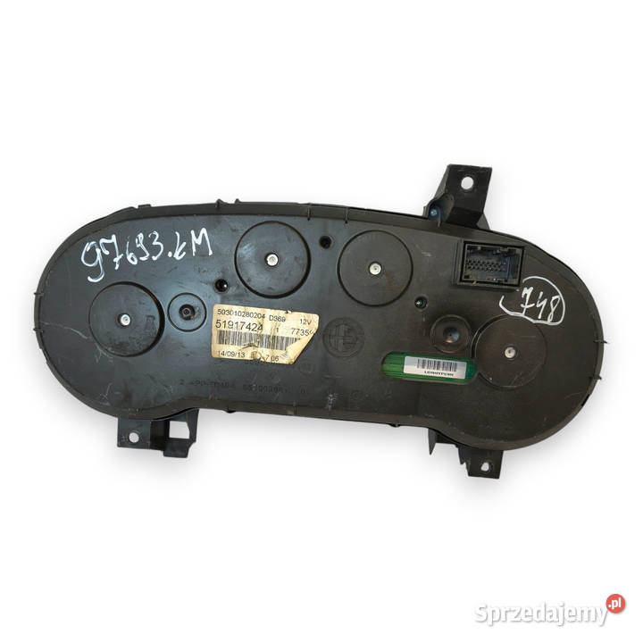 LICZNIK ZEGARY 51917424 Fiat Grande Punto Evo 13 Wyposażenie wnętrza Chełm