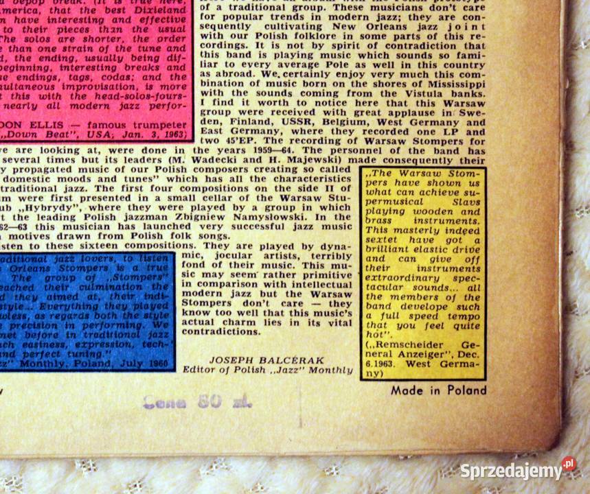 Warsaw Stompers Orleans Stompers Polish Jazz Vol Szczecin