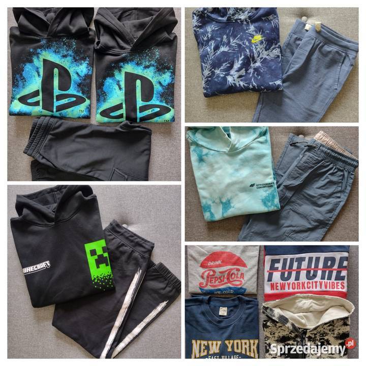 Ubrania chłopięce PAKA ubrań 158 Rozmiar 158 śląskie