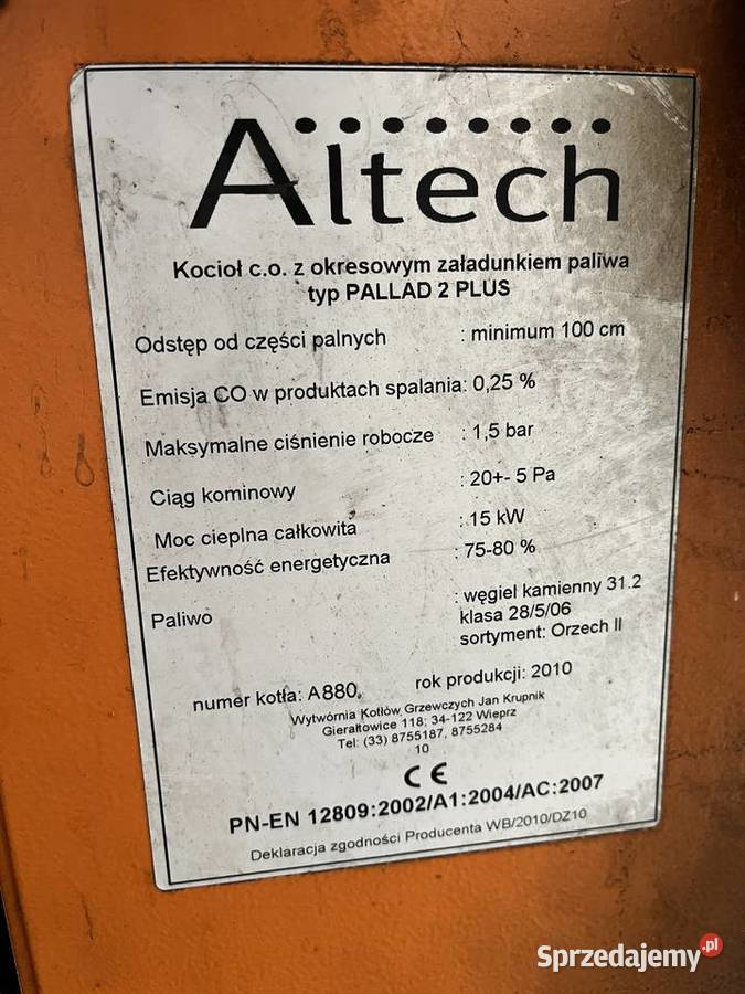 Kocioł CO Chojnów