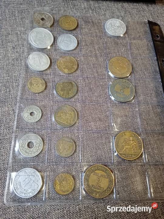 Monety Francja Numizmatyka podlaskie Augustów sprzedam