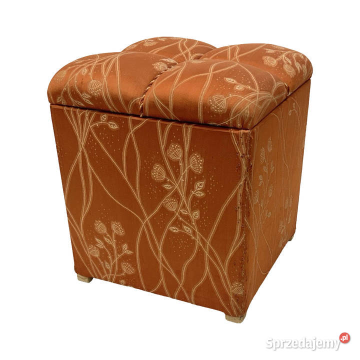 Art Deco pufa tapicerowana ze schowkiem Niemcy mazowieckie Warszawa