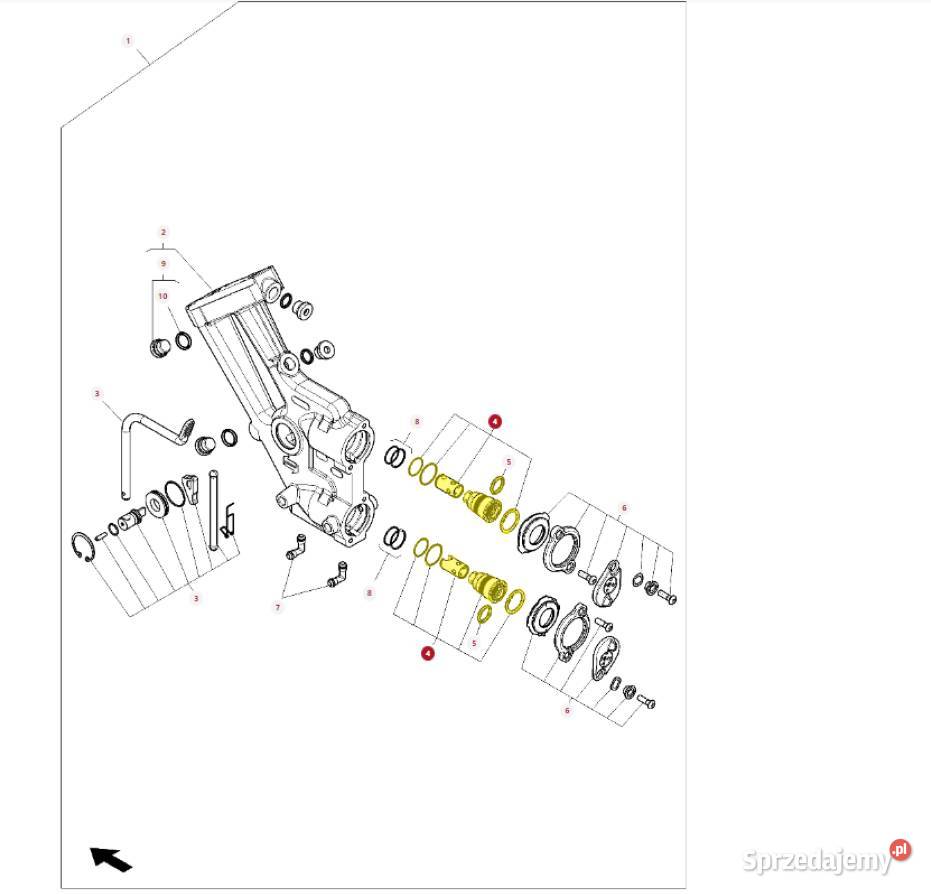 Zestaw naprawczy gniazda złącza hydraulicznego Do ciągników
