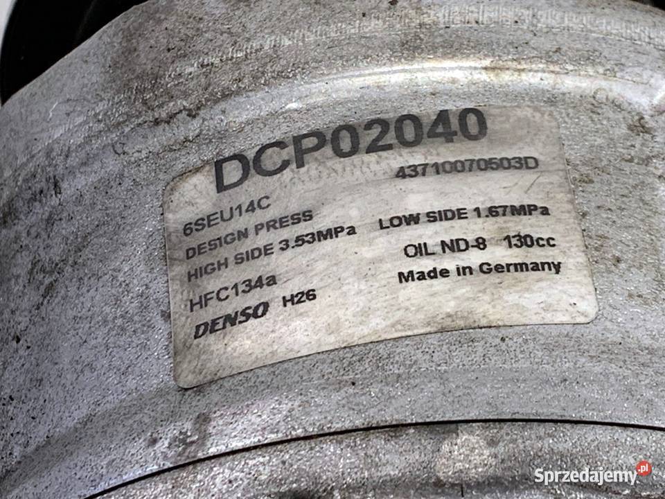 SPRĘŻARKA KLIMATYZACJI AUDI A4 B6 19 130 0005 osobowe