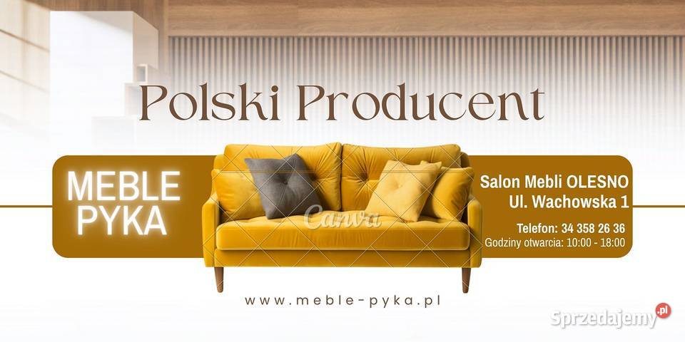 Nowy Komplet ALEX z Funkcjami RELAX Tkanina śląskie Kłobuck