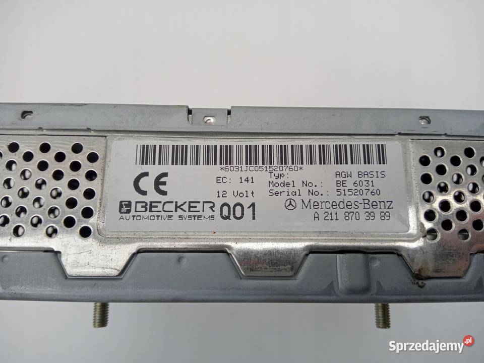 WZMACNIACZ AUDIO TUNER RADIA BECKER MERCEDES Nowy Tomyśl sprzedam