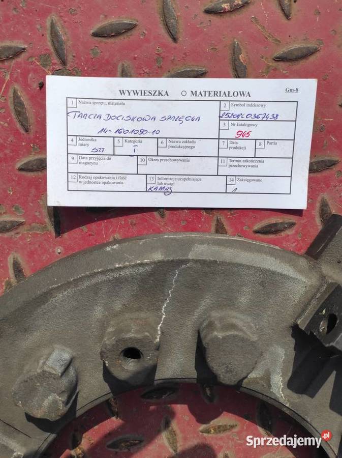 Tarcza docisku sprzęgła do Kamaza Sprzęgła i elementy Ostrowiec Świętokrzyski