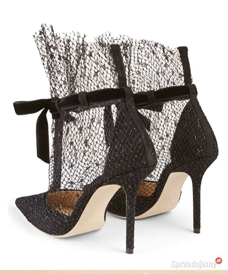 Czółenka z siateczką czarne z 3439 sprzedam