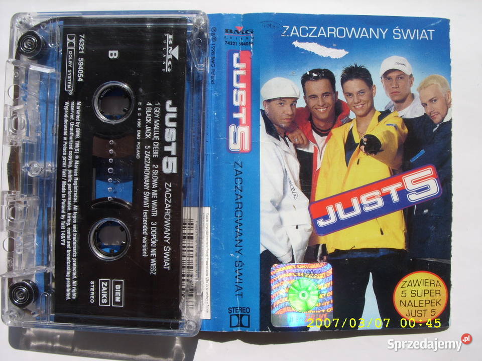 DANCE kaseta JUST 5 ZACZAROWANY SWIAT Wołów