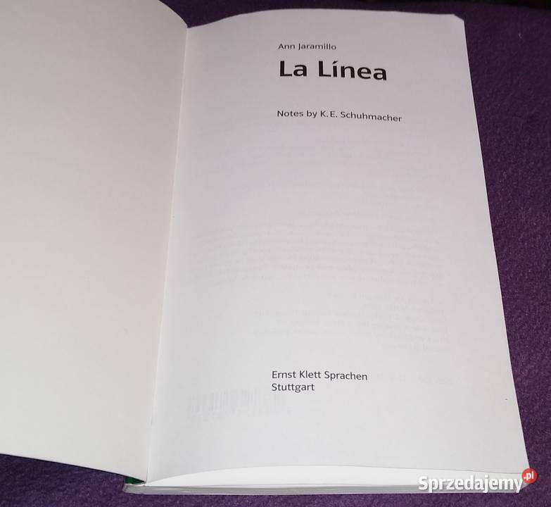 La linea Ann Jaramillo ISBN 9783125781337 Książki do nauki języka obcego Gdańsk