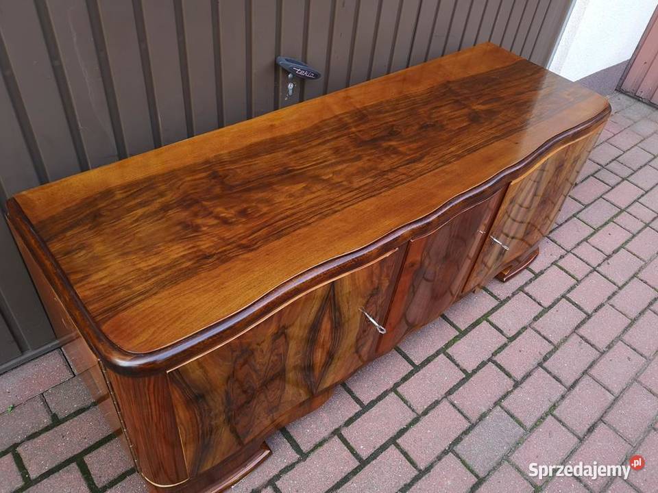 Komoda ARTDECO Orzech Niska Stara Antyk Politura Swarzędz