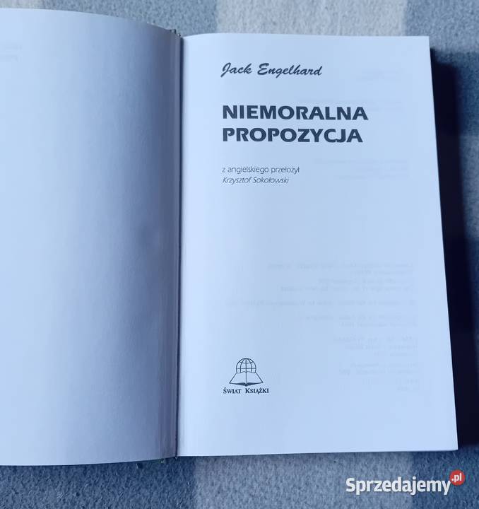 Jack Engelhard Niemoralna propozycja Świat Antykwariat Koźminek