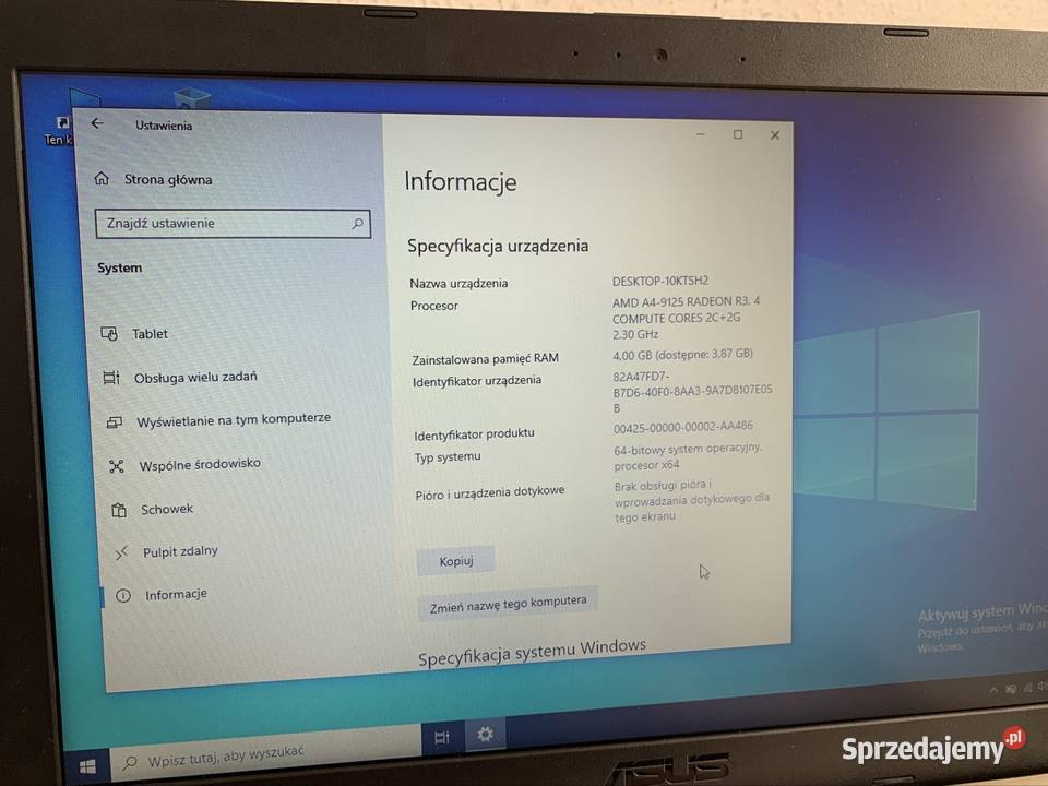 Asus vivobook Koziegłowy