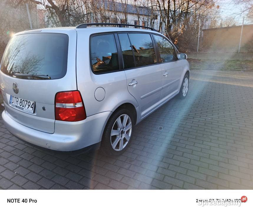 VW Touran 16 Benzyna MPI Lpg 1600cm3 dolnośląskie Wołów