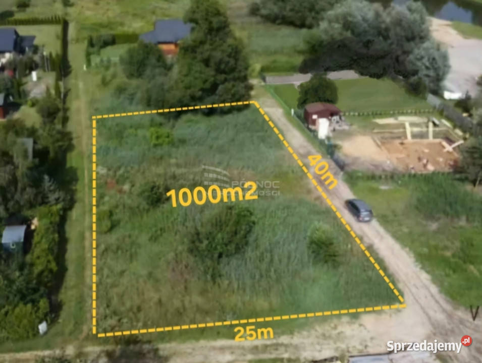 Działka bezpośrednio jeziorem Krasne 25m sprzedam