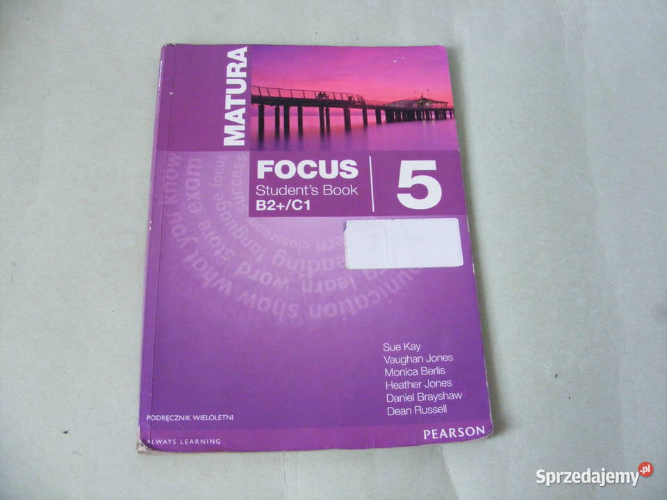 Matura Fokus 5 Students Book Workbook B2C1 Oborniki Śląskie sprzedam