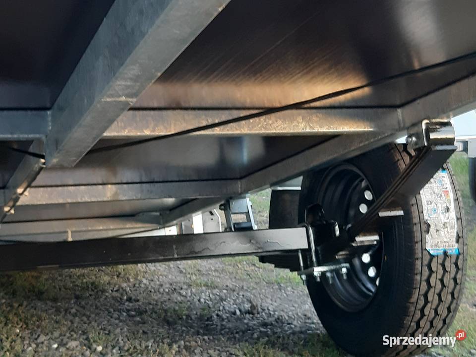 Przyczepka samochodowa 1oś resor 6 piór MALIKÓW burtowe