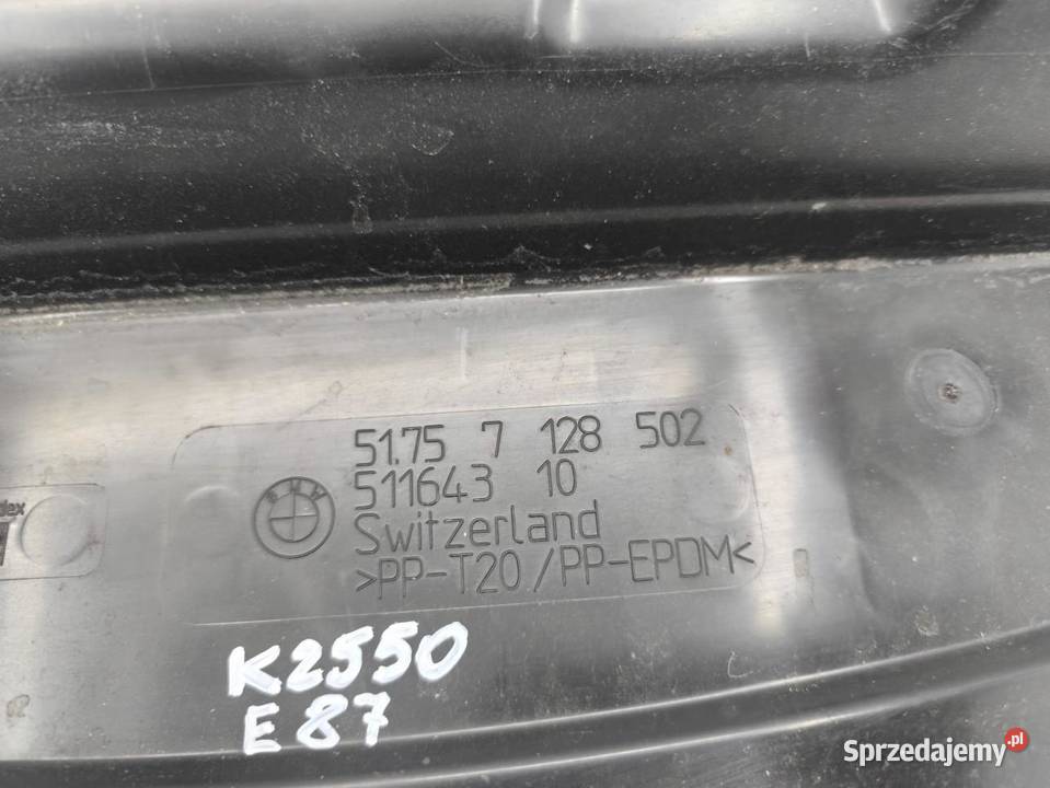 OSLONA DOLNA PASA PRZEDNIEGO BMW 1 E87 E81 LIFT osobowe