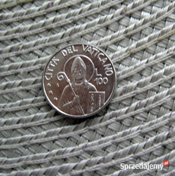 Watykan 100 Lir ow 1990r Papież Jan Paweł II wielkopolskie