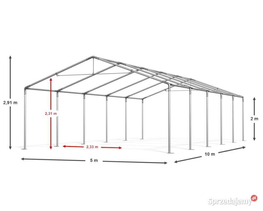 5x10x2m Namiot handlowy imprezowy ogrodowy Zakopane