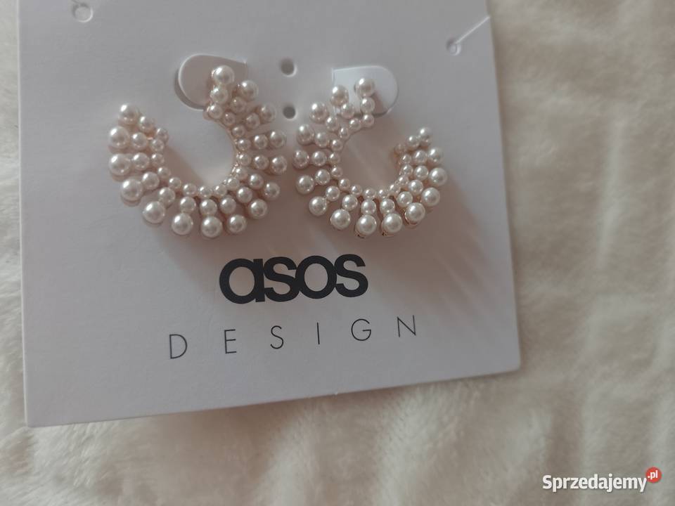 ASOS Ekskluzywne perłowe Kolczyki ślubne perły Kraków
