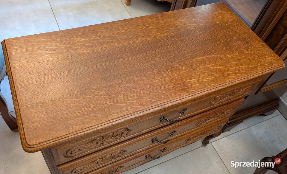 Dębowa komoda ludwikowskasklep Dąbrowa Górnicza