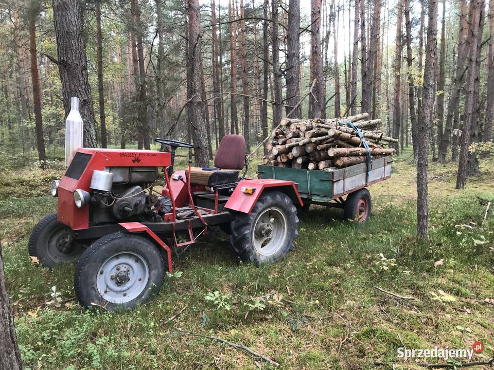Traktorek sam S15 z podnośnikiem i przyczepką Zelów