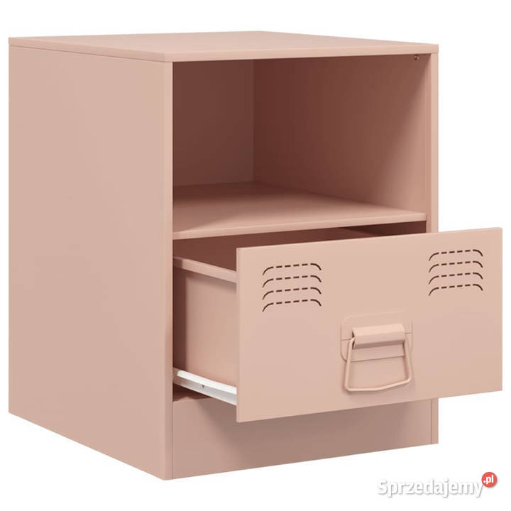 Szafka nocna różowa 345x39x44 stal WM841753 Nocne