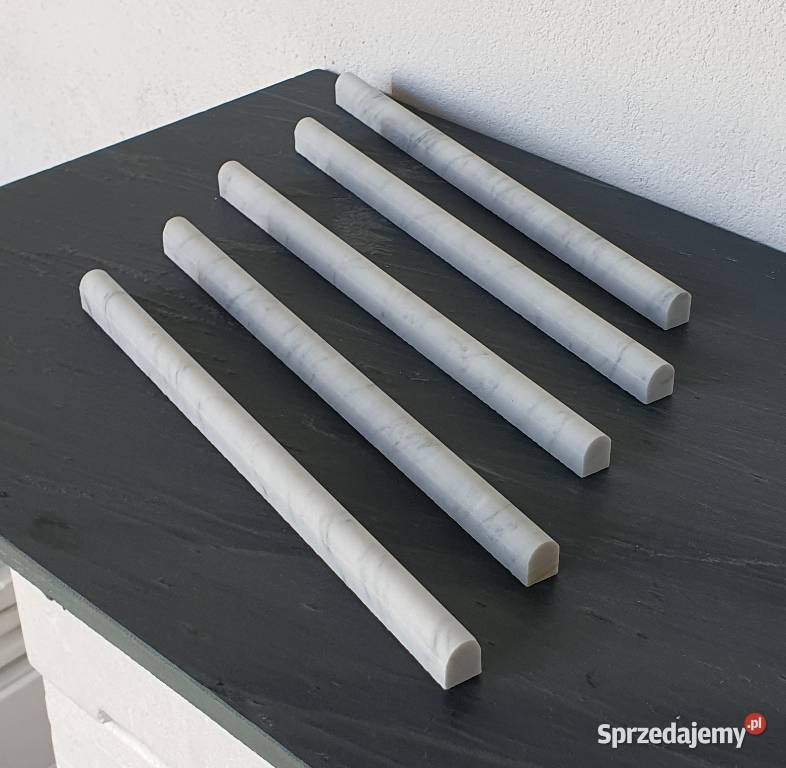 Wałek marmurowy ozdobny Bianco Carrara matowy dolnośląskie Bielawa