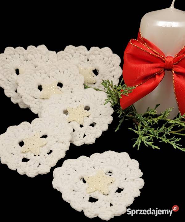 Ozdoby choinkowe serduszka ręcznie wykonane małopolskie Krzywaczka sprzedam