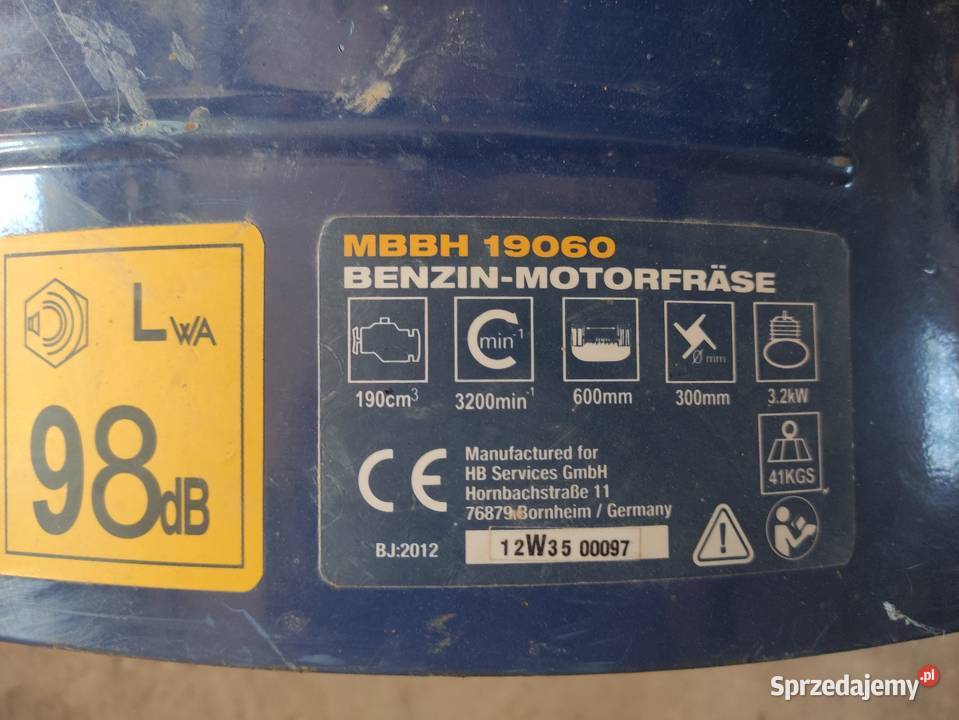 Glebogryzarka spalinowa silnik Briggs Stratton Podrzecze
