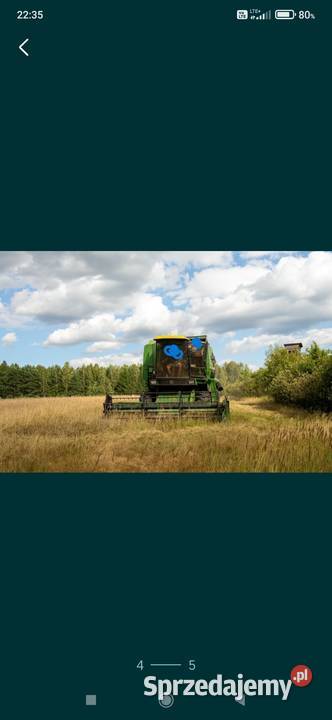 Kombajn John Deere 1075 Gotowy do żniw Heder Rolnictwo świętokrzyskie