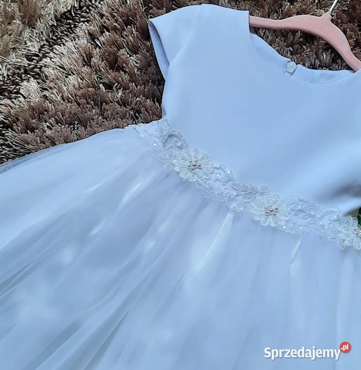 Sukienki do chrztu dziewczynki krótki rękaw Rozmiar 74 Ubrania wizytowe i koszule Lublin