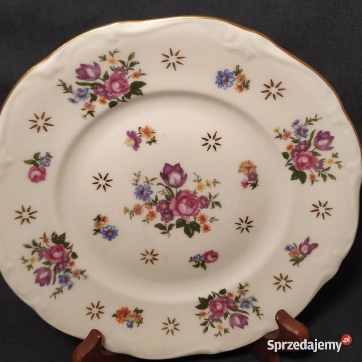 Elegancki Zestaw Śniadaniowy Trio Fine China GDR Antyki, Sztuka, Kolekcje