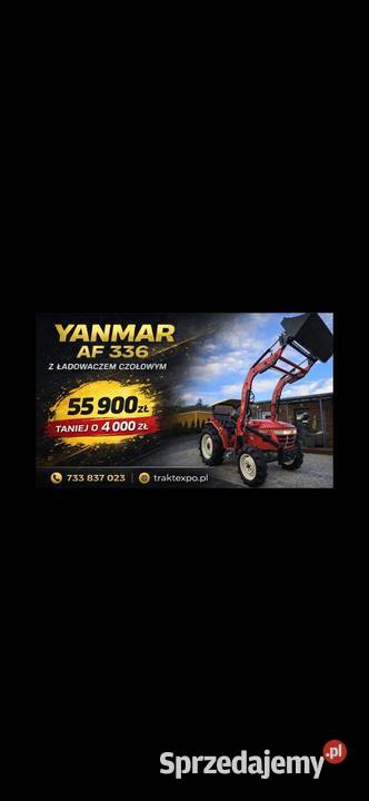 Okazja Mini traktor japoński Yanmar AF336 Lniska sprzedam