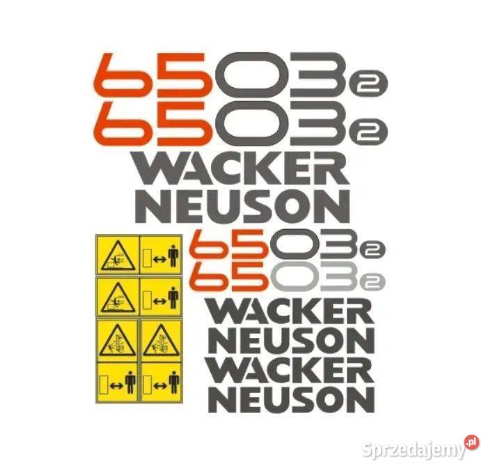 Naklejki oklejenie naklejka WACKER NEUSON 6503