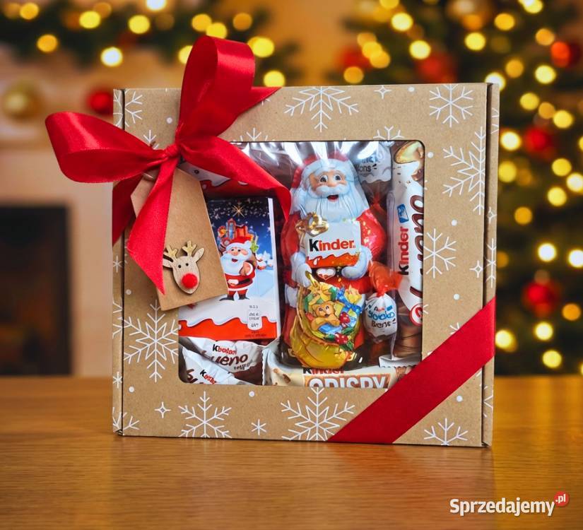 Prezent na Mikołajki i Święta czerwony Box Pozostałe Łódź
