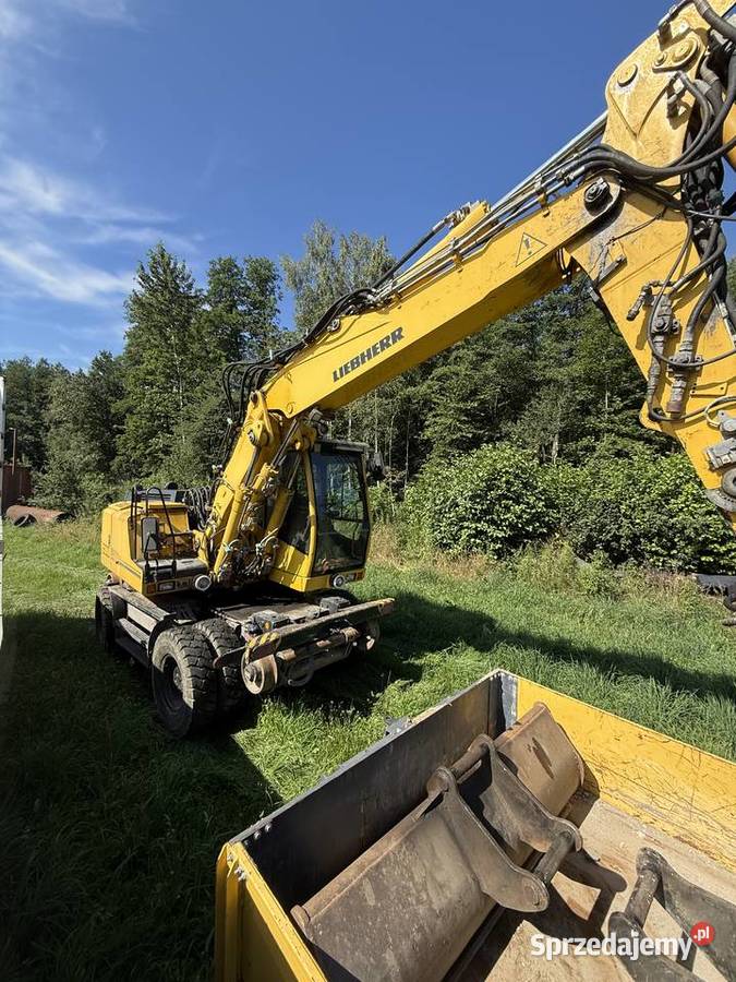 Koparka Liebherr Dwudrogowa z wagonikiem Łochów