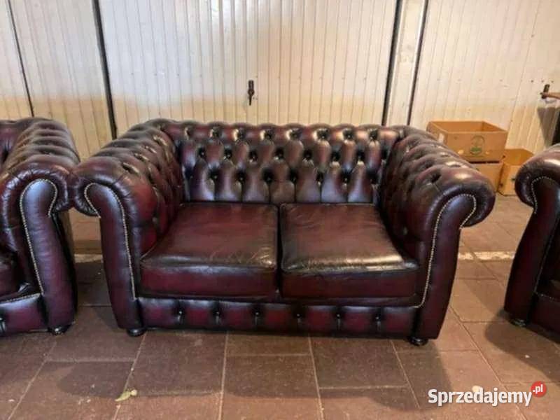 Sofy z fotelami Chesterfield Meble Płock