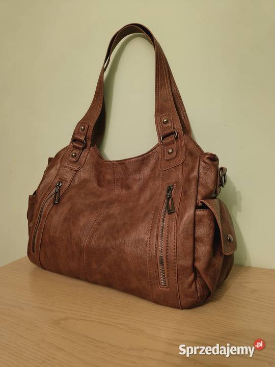 Torba damska na ramię Kolor jasny brąz Torby i torebki Katowice